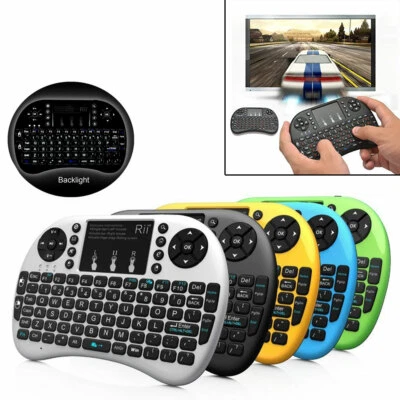Rii i8+ 2.4GHz Mini Wireless Backlit Touchpad Keyboard w/ Mouse Free Shipping US
