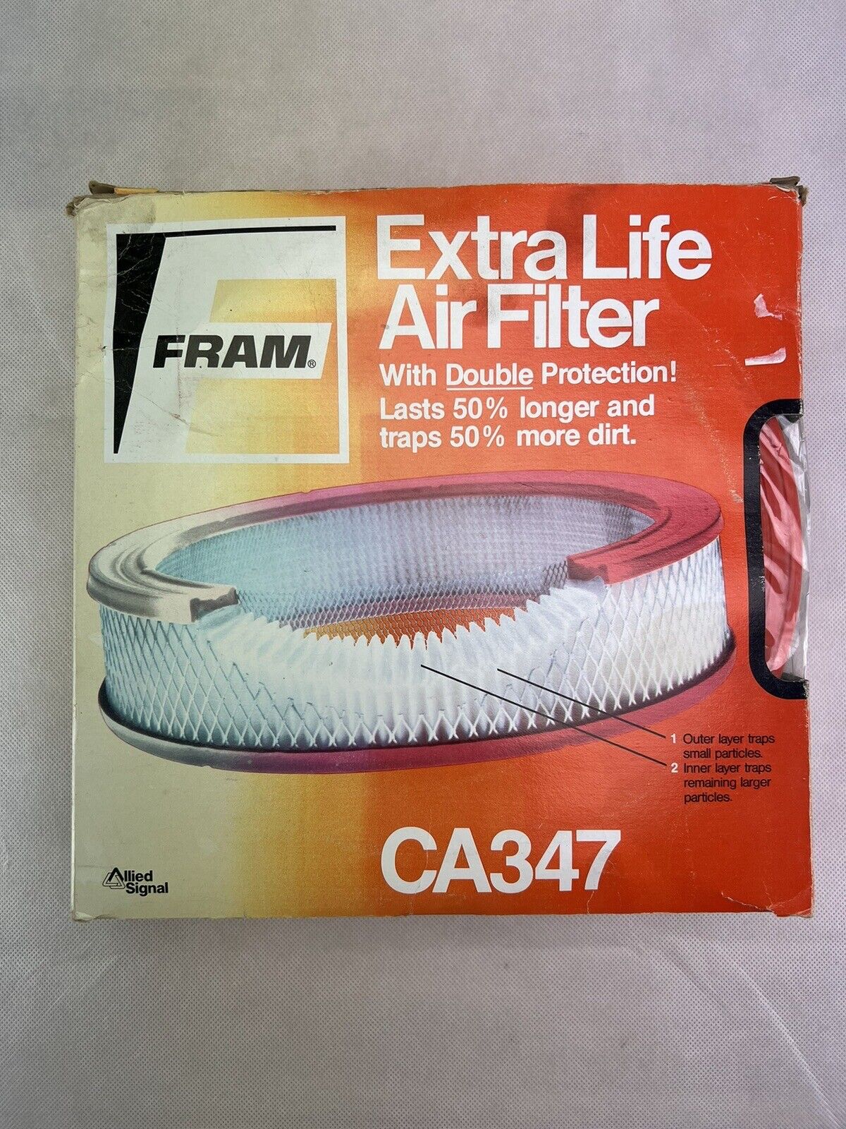 Fram Air Filter CA347 Engine Air Filter Orange & White 11