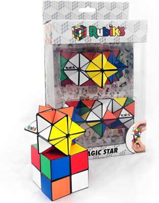 Rubik's Magic Star 2 Teile Set 3D Puzzle Gehirntraining Zauberwürfel Original