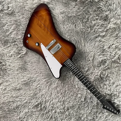 Firebird Electric Guitar Glass Sunburst Mini Pickups Chrome Hardware Guitar