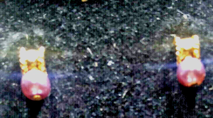 Joan Rivers 耳环 珍珠 18kt 黄金圈 圆形 青铜 标志 礼盒 全新 — 第 3/4 张图片