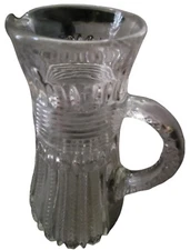 Antique National Glass Co McKee The Prize Collection Clear Glass Water Pitcher