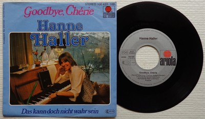 HANNE HALLER 'Goodbye, Cherie' 1979 German 7'' vinyl