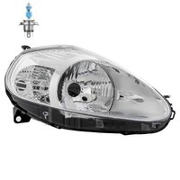 Halogen Scheinwerfer Rechts H4 FüR Fiat Punto Van Grande Inklusive Lampen