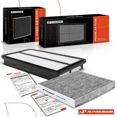 A-Premium Engine & Activated Carbon Cabin Air Filter for Acura MDX Honda Pilot
