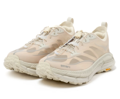 Satisfy × Hoka Mafate Speed 4 Lite 26.5 Hoka One x Satisfy Mafate Speed 4 Lite Bone UK 8.5 US 9 EUR 42 2/3