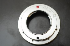 Konica F Early Konica Lens onto Hasselblad X mount Adapter wth aperture lock pin