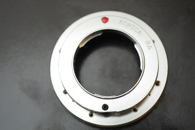 Konica F Early Konica Lens to Canon EOS R RF mount Adapter wth aperture lock pin
