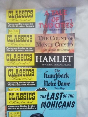 BOOKS x5 Classics Illustrated Various See pics