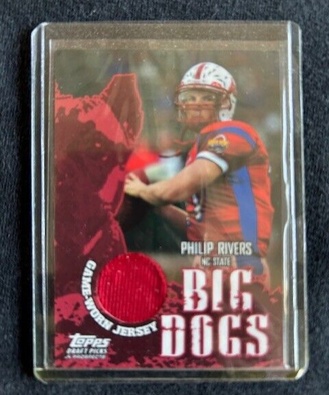 Philip Rivers RC Certified Game Used JERSEY Card