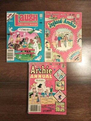Vintage Lot Of 3 Archie Comics Digest Full Color #29, #33, #54 Read Discription