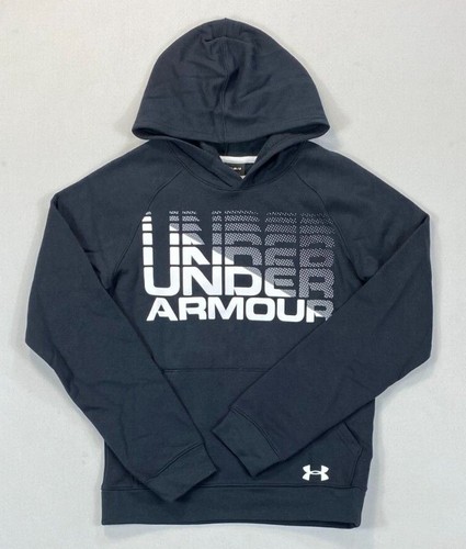 Boy's Youth Under Armour Cotton/Polyester Fleece Loose Fit Hoodie - Picture 4 of 5