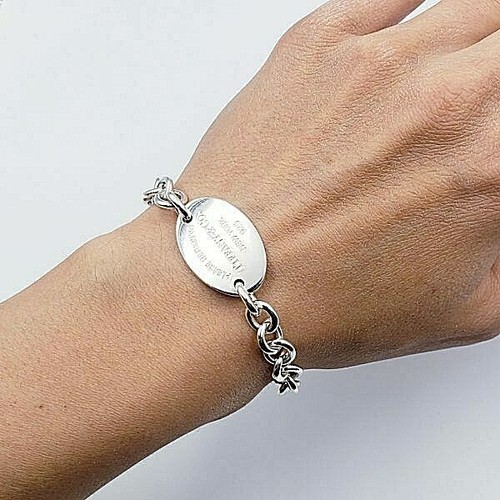 Oval Tag Bracelet 