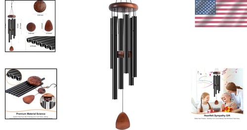 Large Aluminium Wind Chimes 37" Inches to Create a Zen Atmosphere Suitable for O - Picture 2 of 9