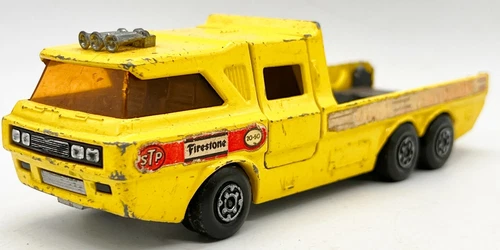 VINTAGE MATCHBOX SUPER KINGS K7 RACING CAR TRANSPORTER 1972  DIECAST MODEL CAR