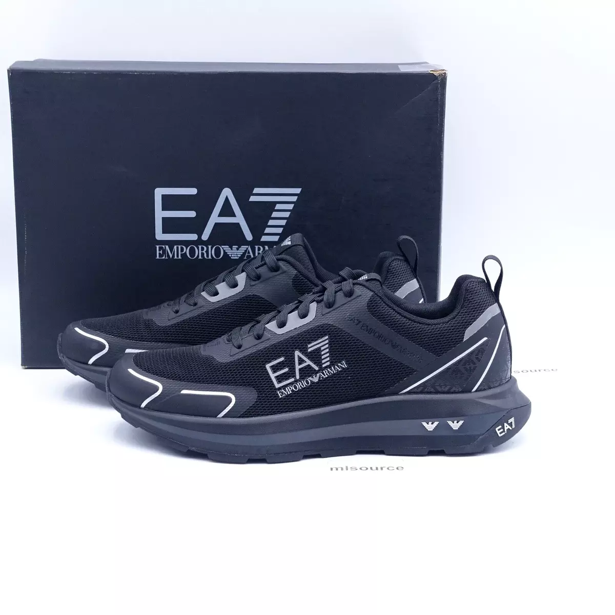 Tøj udsultet bekendtskab Size 11.5 Men&#039;s Emporio Armani EA7 Altura Sneakers X8X098-XK248-D765  Black | eBay