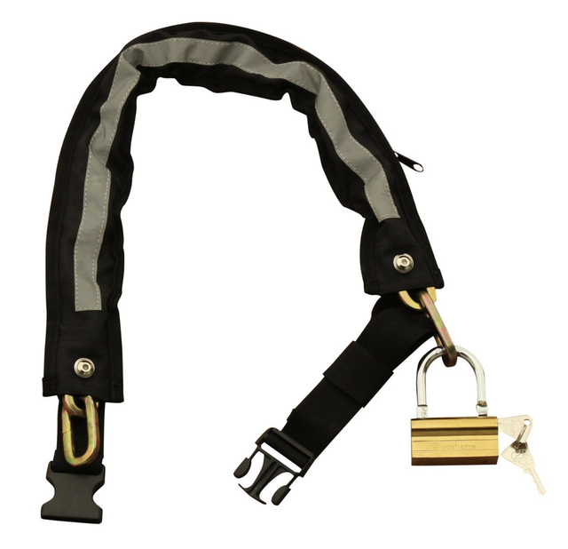 Mighty Click Wearable Bike Chain Lock Belt With 32 Inch Anti Theft 8mm