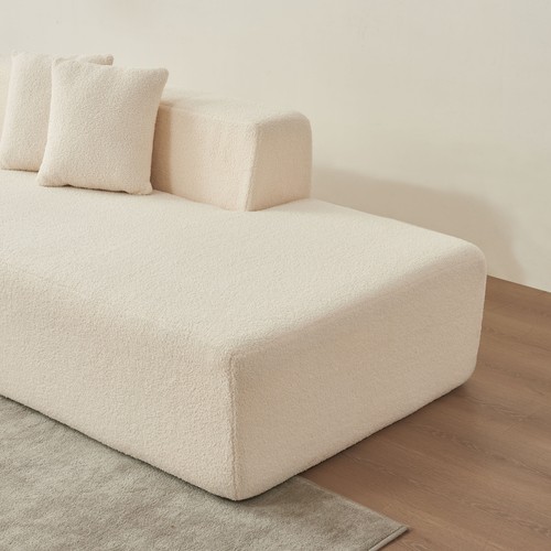 Sectional Couch L-Shape Chaise,Modern Modular Sofa w/ Pillows Convertible Lounge - Picture 14 of 15
