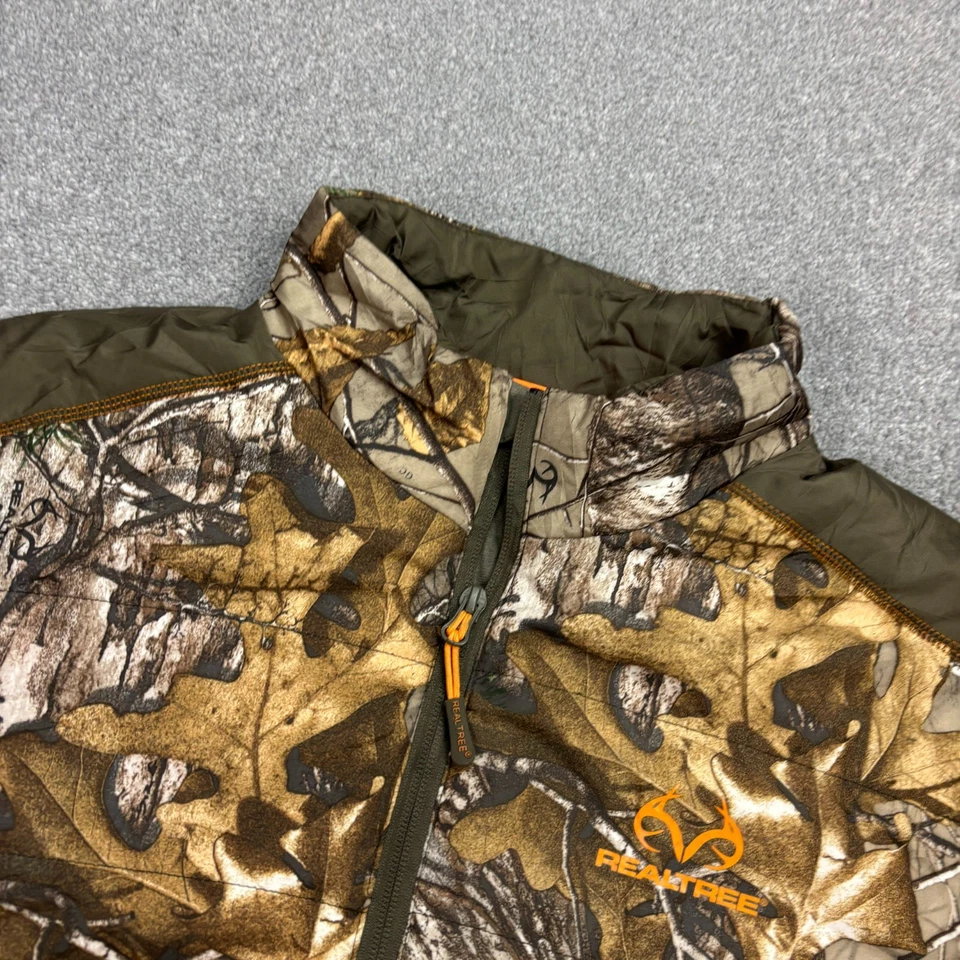 RealTree Jacket Adult Medium Brown Work Wear Camo Hunting Lined Outdoor Coat Men - Image 3 of 4
