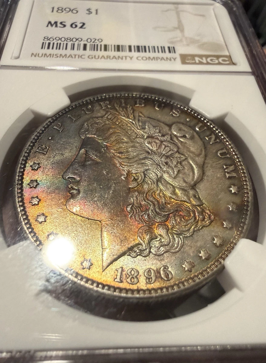 1896年モルガンダラー Morgan dollar PCGS MS62 MS 62 Graded 1896 Year Morgan US Dollars (1878-1921) for sale | eBay