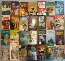 Vintage Lot Of 28 - Nurse/Doctor/Medical Romance Mystery Pulp Fiction Paperbacks