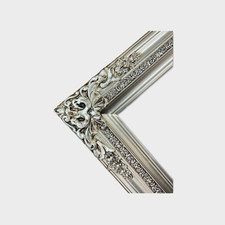 20 x 30 In Stock-Traditional compo XL ornate corners wood frame,Silver Leaf