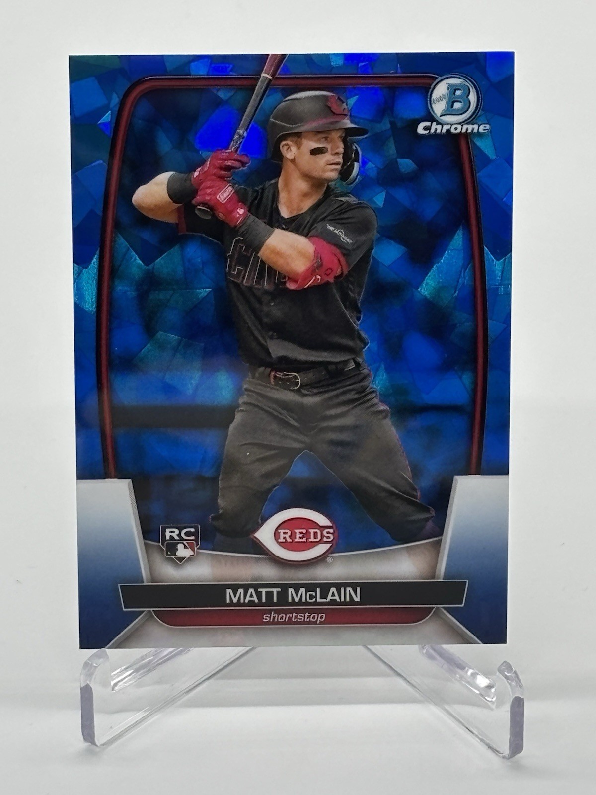 2023 Bowman Chrome Sapphire RC Matt McLain #94 Cincinnati Reds