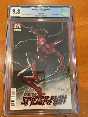 Amazing Spider-man 75 cgc 9.8 lee variant marvel 2021