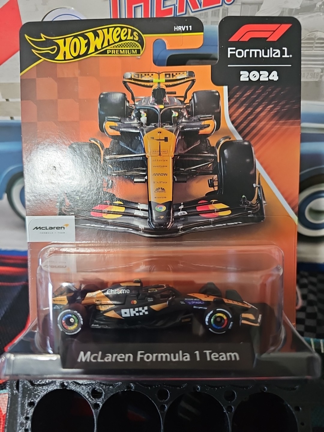 Hot Wheels 2024 F1 McLaren Formula 1 Team #4  *Card Is Near Mint*