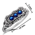 Heat Treated Kyanite 925 Sterling Silver Nouveau Ring Sz 6 XA3-10 — photo 3