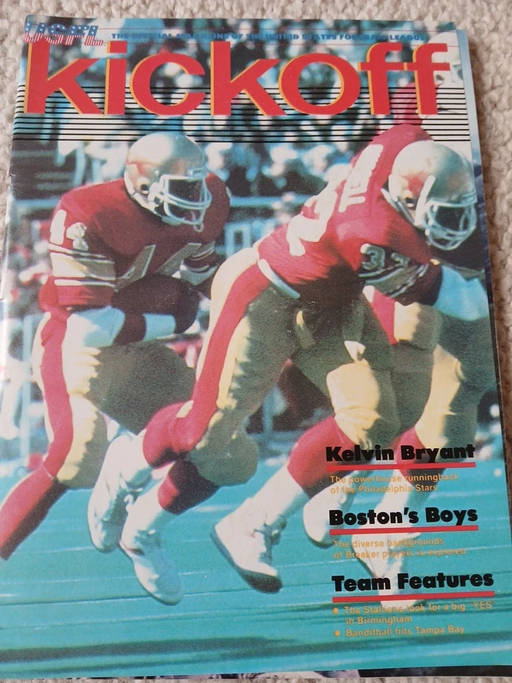 Birmingham Stallions V Boston Breakers USFL Programme June 12th 1983 - Image 1 of 1