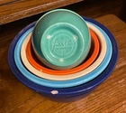 Vintage Fiesta Nesting Bowls "Fiesta HLC USA 6" - Set of 5 Bowls from 5"-9" wide