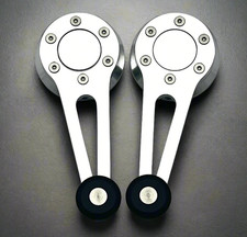 Window Crank Set For 1968-79 Vw Bay Window Bus Type 2 Satin Wblack Suede Nl