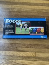 Regent Bocce Ball Set 90mm 8 Balls Pallino Original Box Vintage Lawn Game