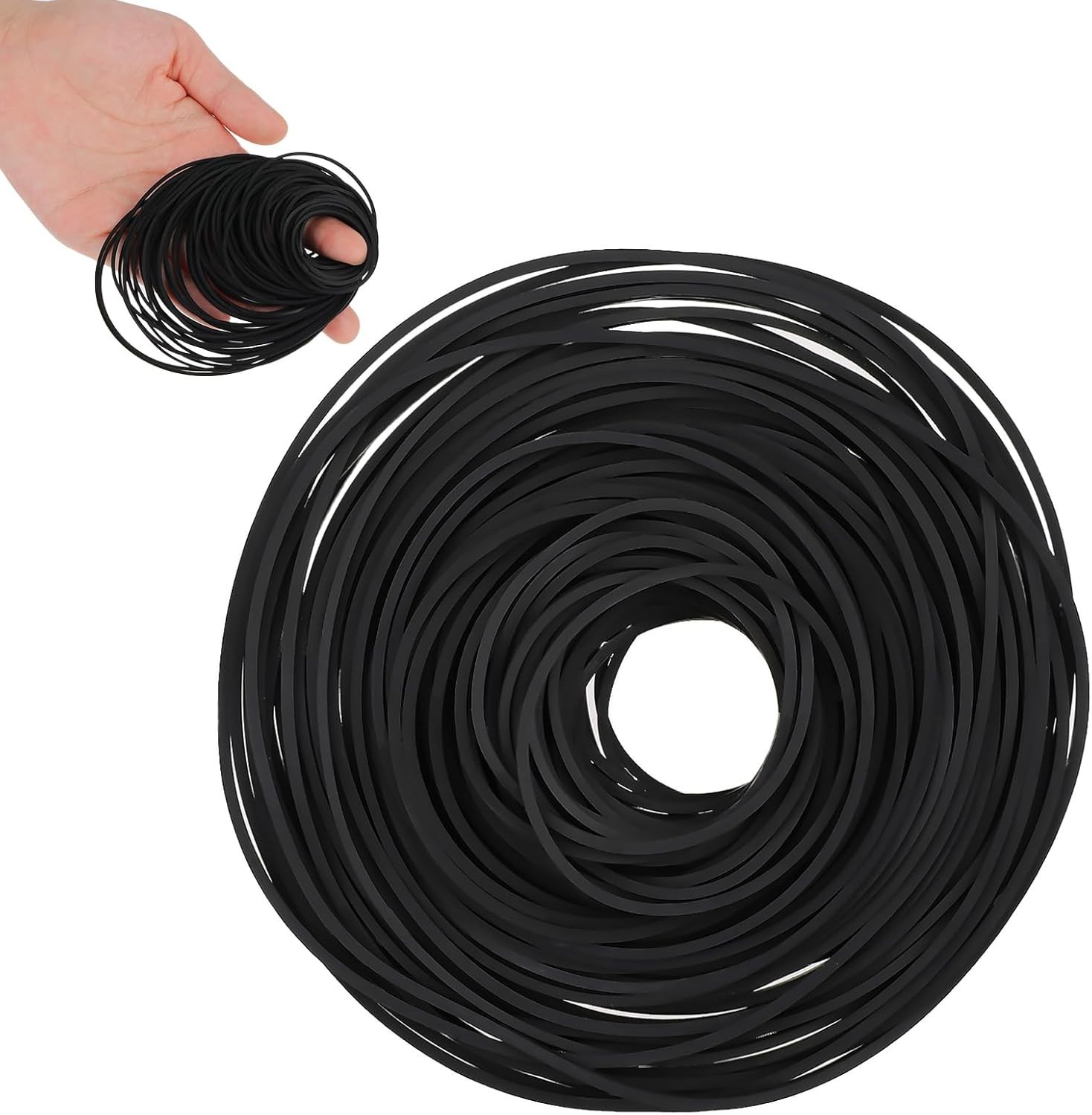 100pcs Cassette Recorder Rubber Belts – Repair Kit for Tape, CD, DVD, VCR Drives