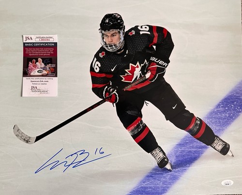 Connor Bedard Autographed Signed Team Canada 16x20 PHOTOGRAPH JSA COA CB04584 