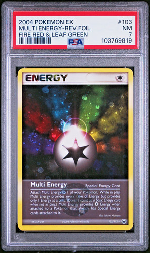 2004 Pokemon MULTI ENERGY Reverse Holo #103 EX FireRed LeafGreen PSA 7 NM