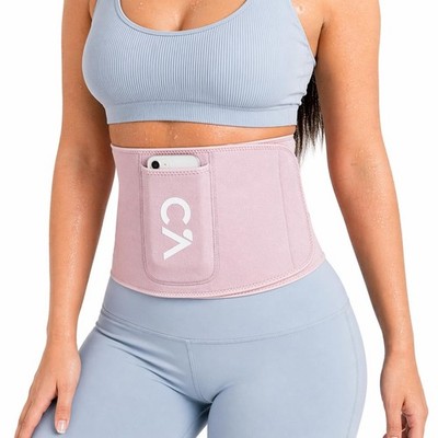 Heat-Boost Waist Trimmer with Secure Phone Pocket   Premium Sweat Amplifying ...