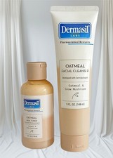 Dermasil Oatmeal Milk Toner 4oz  Oatmeal Facial Cleanser 5oz Set