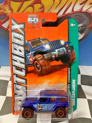 Matchbox 2013 MBX Explorers MB49 Jeep Rescue Concept BLUE Thailand