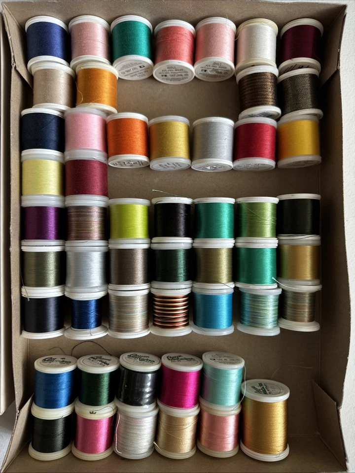 Madeira Alcazar Gutterman Rayon Thread + Madeira Polyneon Aerofil Cotona Lot - Image 2 of 4