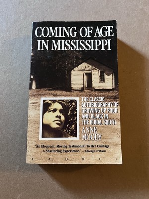 COMING OF AGE IN MISSISSIPPI by Anne Moody  Laurel paperback AUTOBIOGRAPHY