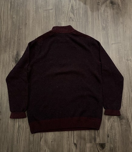FL Woods Marblehead Greens 1/4 Zip Wool Blend Sweater Men’s Medium Massachusetts - Picture 5 of 7