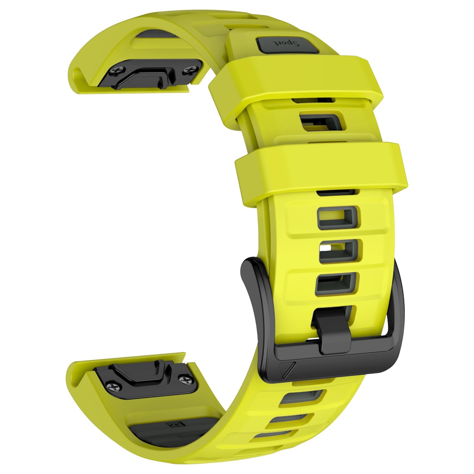 Bracelet de montre 22mm QuickFit Fenix 6 finitions premium acier et silicone