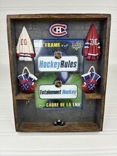 Montreal Canadiens Hockey Theme Photo Shadow Box Picture Frame 3D NHL 5x7” Photo
