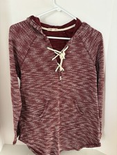 Charmed Hearts Hooded Sweater Ladies/ Juniors Size L Laced Closure Unique