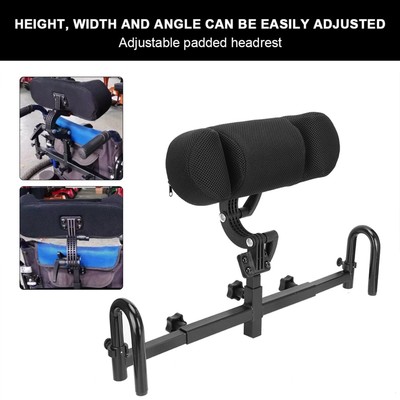 Adjustable Wheelchair Headrest Cushion Head Support Wheelchair Neck Support2 BAK