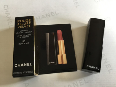 Chanel Rouge Allure Velvet Mini Lippenstift ''58 Rouge Vie'' mit 1g