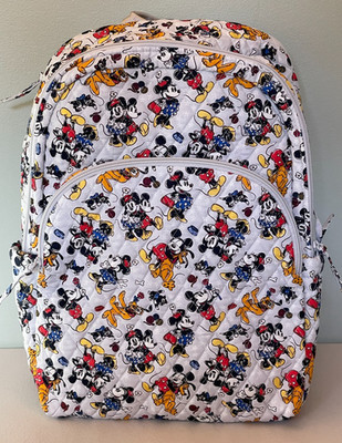 Vera Bradley DISNEY Essential Large Backpack MICKEY MOUSE FAMILY FUN ~ NWT