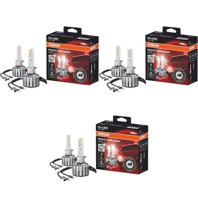 3x Duo Box OSRAM H1 NIGHT BREAKER LED bis zu +230% 16W 12V P14.5s 6000K - Bild 1 von 4